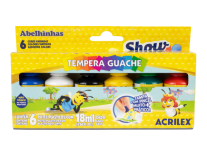 TEMPERAS SHOW COLOR PINCEL 6 COL 15 ml