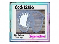 MOLDES RESINA PIES BEBE PAR 6X4 CM