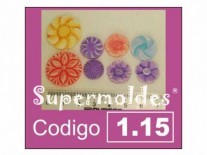 MOLDES RESINA FLORES FANTASIA 7unid