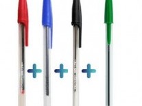 BOLIGRAFOS SET IBI x 4 COLORES SURTIDOS