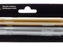 MARKATODO PELIKAN MULTIUSO x2 ORO/PLATA