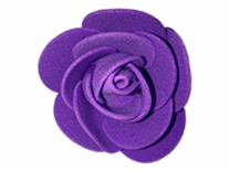 FLOR GOMA EVA 3cm 18/VIOLETA 72und