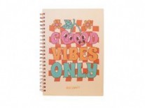 CUADERNO A4 ESPIRALADO 96 H GOOD VIBES