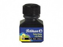 TINTA CHINA PELIKAN NEGRO 15ml