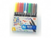 MARCADORES PUNTA PINCEL ESTUCHE x10