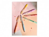 BOLIGRAFOS IBI x6  COLORES PASTELES 0.7m