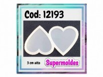 MOLDES RESINA CORAZONES x2und 3cm 4mmESP