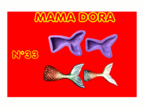 MAMA DORA MOLDES COLA DE SIRENA