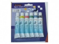 TEMPERAS SET x6 unid 12ml C/POMO
