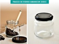 FRASCO VIDRIO AMANECER 250cc H:77.1mmT63