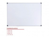 PIZARRA BLANCA 75X100 MARCO METAL