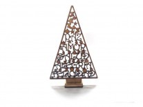 ARBOL NAVIDAD LETRAS C/BASE 11x18 3mm