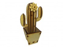 CACTUS CON MACETA N2 11x20x31cm 5mm