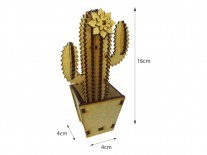 CACTUS CON MACETA N2 15cm 3mm