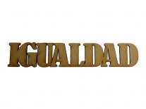 PALABRA IGUALDAD (4x23cm) 3mm