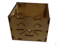 CAJON SOUV ANIMALES/GATO (9x10x10cm)