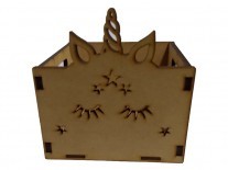 CAJON UNICORNIO ESTRELLAS (15x15x15)5mm