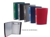 CARPETA A4 30 FOLIOS OPACA NEGRO