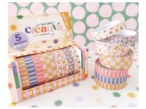 WASGI TAPE BOX 5 ROLLOS 4 MTS CREATIVA