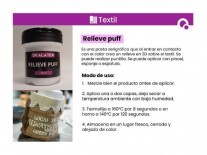 PUFF RELIEVE TEXTIL 125cc BLANCO