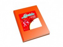 CUADERNO LAPRIDA FORRADO 50H RAY NARANJA