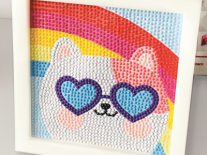 PINTA CON DIAMANTES GATO