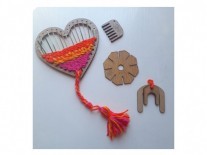 KIT TELAR CORAZON (COR+POMP SIMPLE+EST)