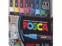 MARCADOR POSCA SET x8 3MM CLASICOS