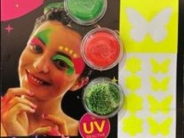 MAQUILLAJE KIT MIX FLUO MARIPOSA