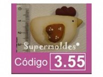 MOLDES SILICONA GALLINA 3.5 CM