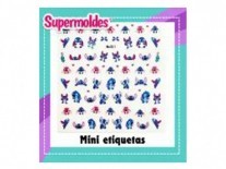MINI ETIQUETAS AUTOADHE STITCH ESTRELLAS