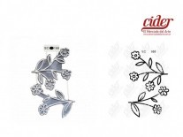 SELLOS SC168/FLORES N1 12cm 2 unidades