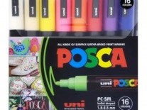 MARCADOR POSCA SET x16 5MM CLASICOS