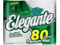 PAPEL HIGIENICO ELEGANTE PREMIUM 4x80