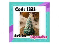 MOLDES SILICONA VELA PINO 6X9.5 CM