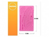 MOLDES SILICONA PLUMAS GR 11X20CM