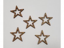 MINIATURA ESTRELLA CALADA 4cm x 5u