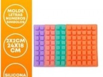 MOLDES SILICONA LETRAS NUMERO Y SIMB 2X2