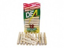 BROCHES DE MADERA DEA 12 unid