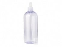 BOTELLA PVC TRANSPARENTE 500cc boca28