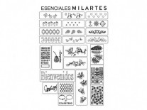 KIT STENCIL MIL ARTES INICIAL x48 unid