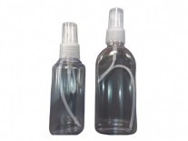 BOTELLA PVC TRANSPARENTE 70cc boca 24mm