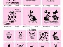KIT STENCIL MIL ARTES PASCUAS N1 38 unid