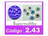 MOLDES SILICONA FORMADOR OJOS 12 Un