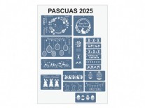 KIT STENCIL MIL ARTES PASCUAS N2 34 unid