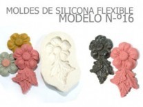 MOLDES SILICONA FLOR TRES HOJAS