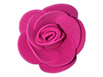 FLOR GOMA EVA 3cm 17/FUCSIA 72und
