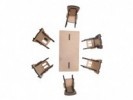 MUEBLES MUÑECAS COMEDOR x7 5mm - IND DEL ARTE / CORTE LASER