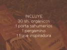 SAHUMERIOS ORGANICOS BOX x30 MAS PORTA - VELAS DE LOS MILAGROS