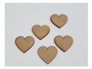 MINIATURA CORAZON 4cm x5u - IND DEL ARTE / CORTE LASER